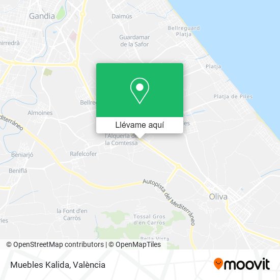 Mapa Muebles Kalida