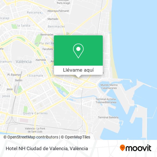 Mapa Hotel NH Ciudad de Valencia