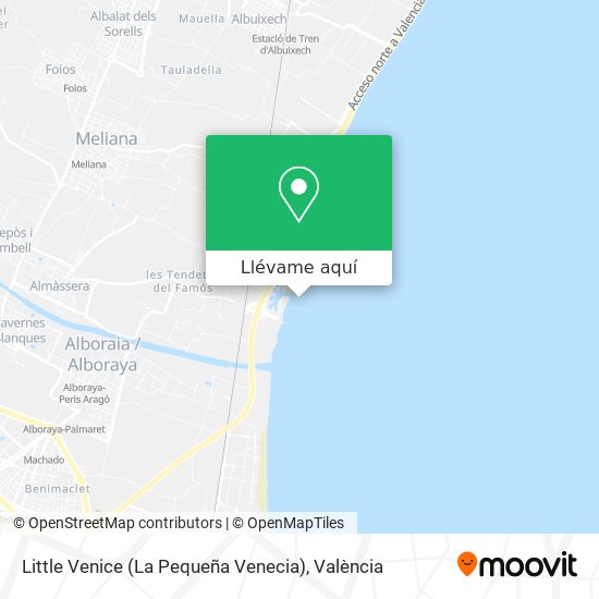 Mapa Little Venice (La Pequeña Venecia)