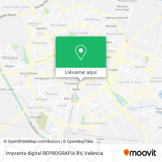 Mapa Imprenta digital REPROGRAFIA BV