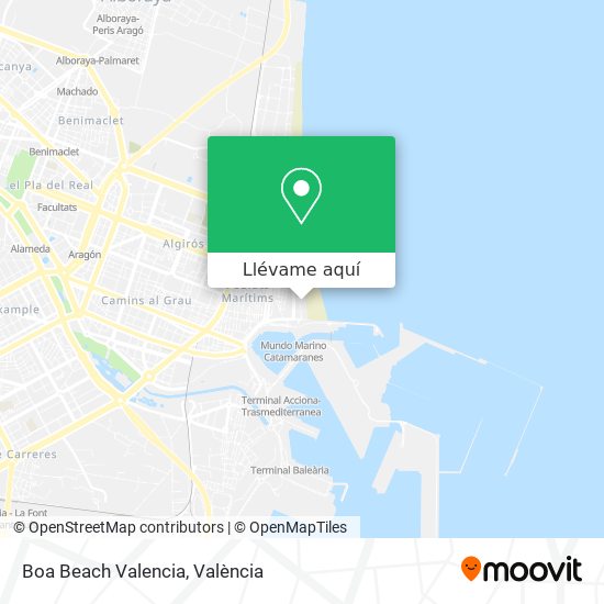 Mapa Boa Beach Valencia