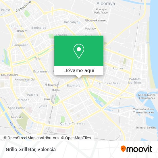 Mapa Grillo Grill Bar