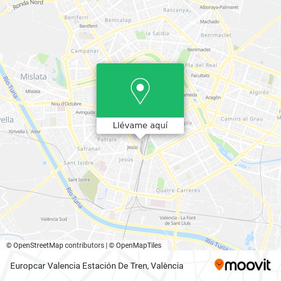 Mapa Europcar Valencia Estación De Tren