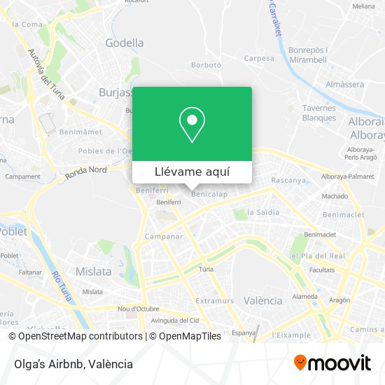 Mapa Olga’s Airbnb