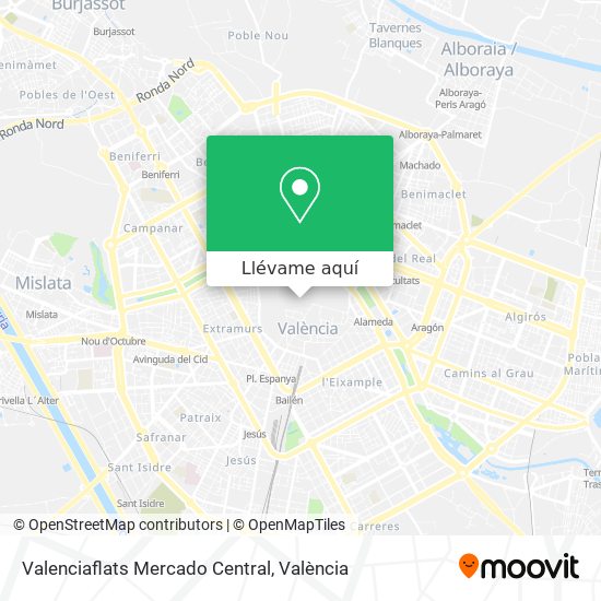 Mapa Valenciaflats Mercado Central