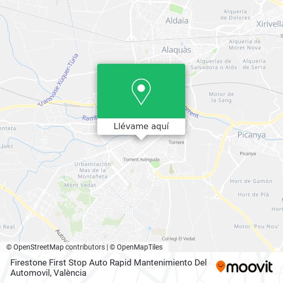 Mapa Firestone First Stop Auto Rapid Mantenimiento Del Automovil