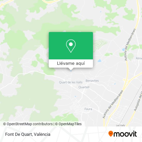 Mapa Font De Quart