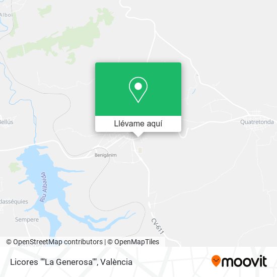 Mapa Licores ""La Generosa""