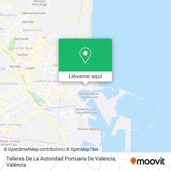 Mapa Talleres De La Autoridad Portuaria De Valencia