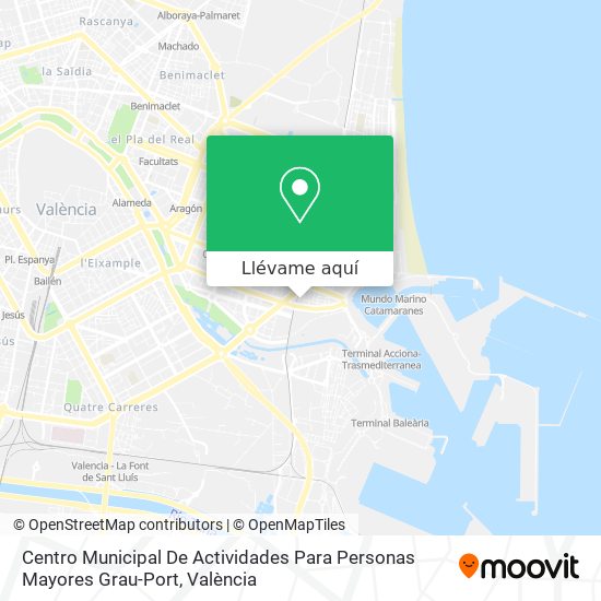 Mapa Centro Municipal De Actividades Para Personas Mayores Grau-Port