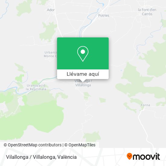 Mapa Vilallonga / Villalonga
