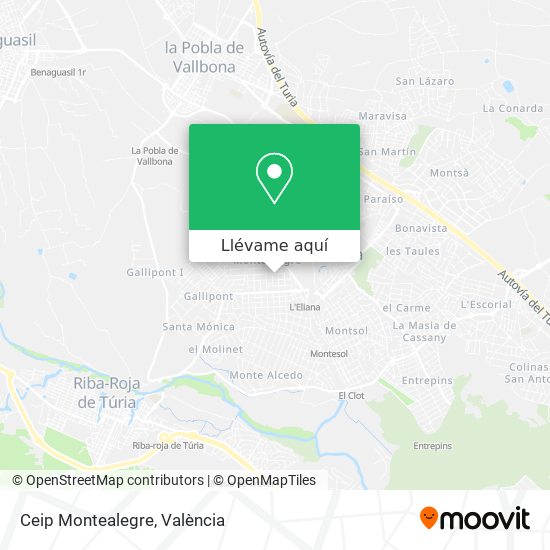 Mapa Ceip Montealegre