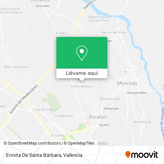 Mapa Ermita De Santa Bárbara