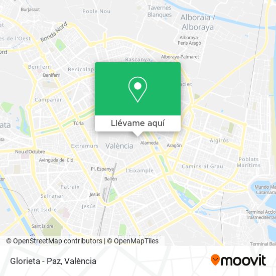 Mapa Glorieta - Paz