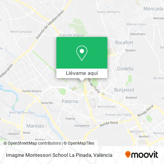 Mapa Imagine Montessori School La Pinada