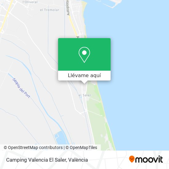 Mapa Camping Valencia El Saler