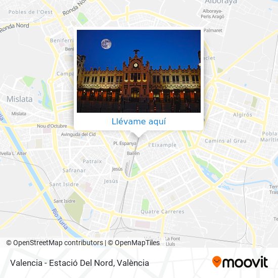Mapa Valencia - Estació Del Nord