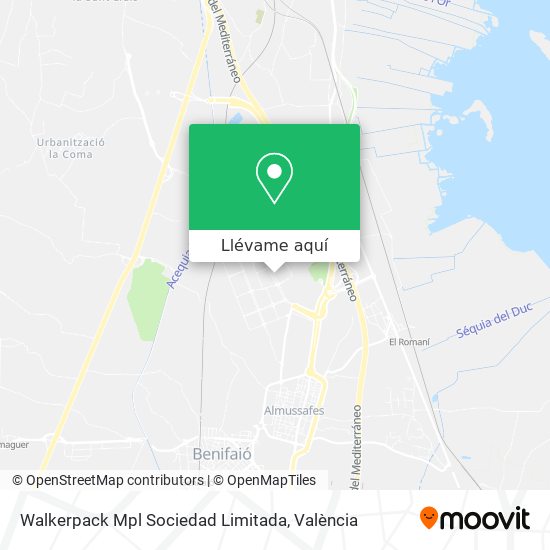 Mapa Walkerpack Mpl Sociedad Limitada