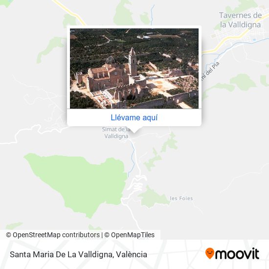 Mapa Santa Maria De La Valldigna