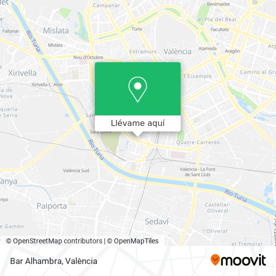 Mapa Bar Alhambra