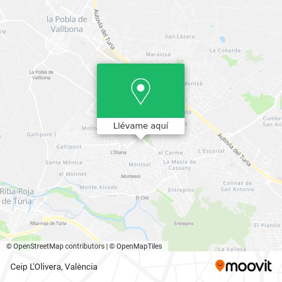 Mapa Ceip L'Olivera