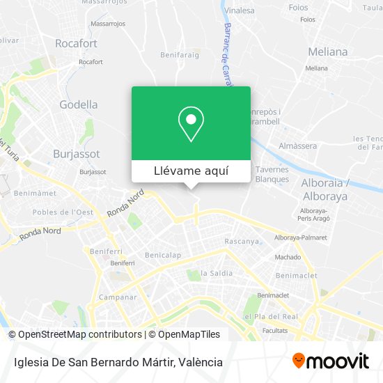 Mapa Iglesia De San Bernardo Mártir