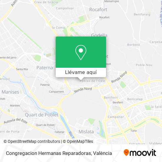 Mapa Congregacion Hermanas Reparadoras