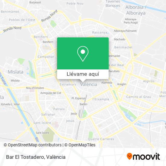 Mapa Bar El Tostadero