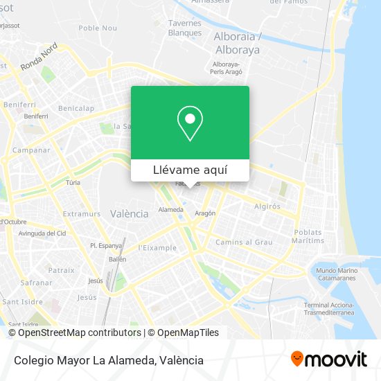 Mapa Colegio Mayor La Alameda