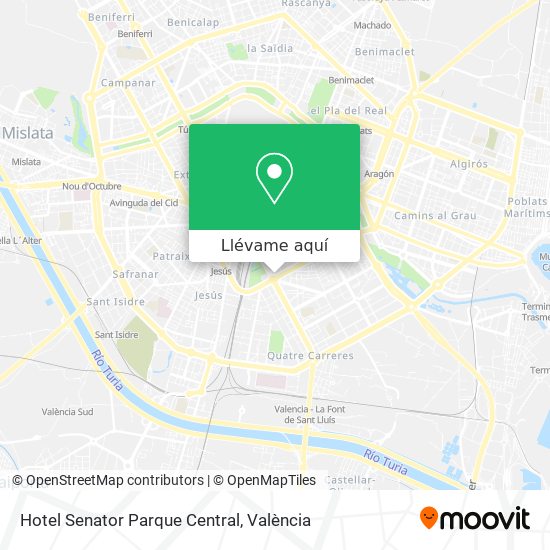 Mapa Hotel Senator Parque Central