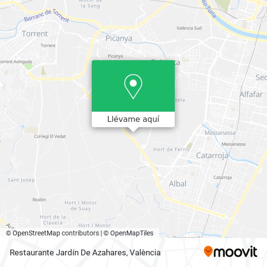 Mapa Restaurante Jardín De Azahares