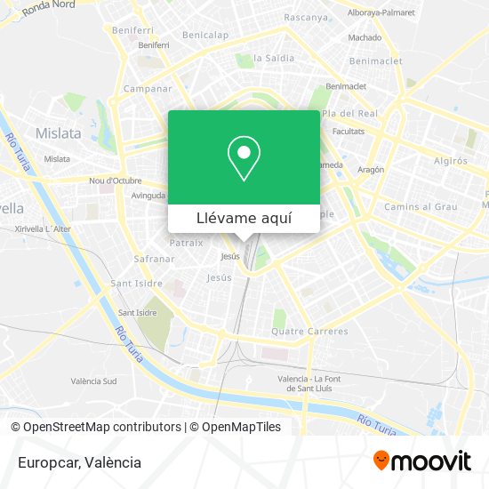 Mapa Europcar