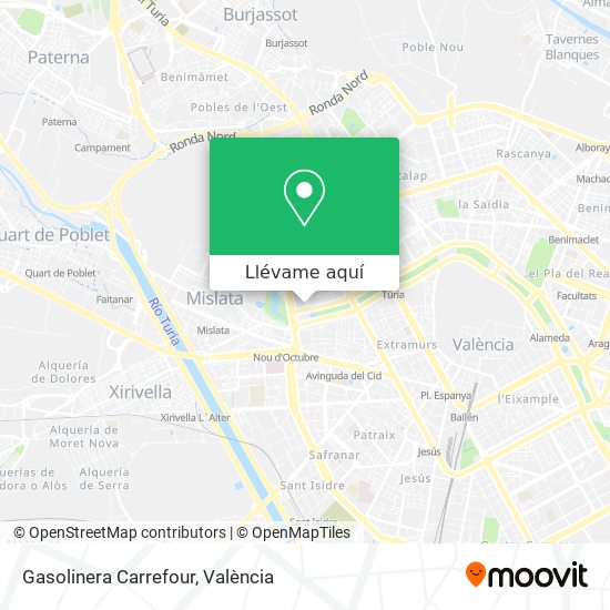 Mapa Gasolinera Carrefour