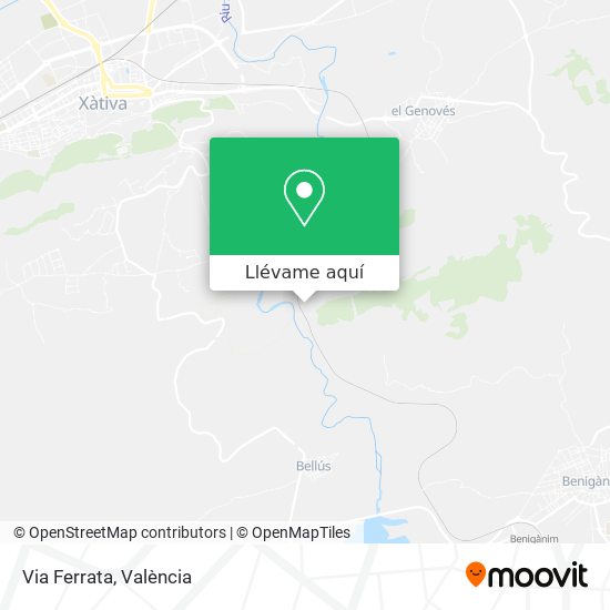 Mapa Via Ferrata