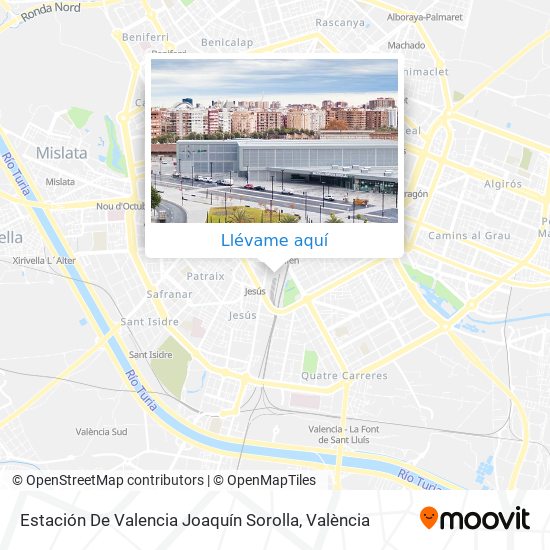 Mapa Estación De Valencia Joaquín Sorolla