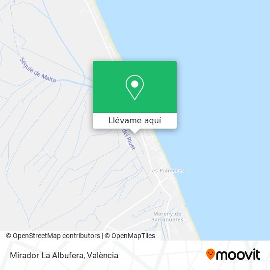 Mapa Mirador La Albufera