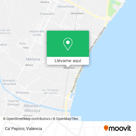 Mapa Ca’ Pepico