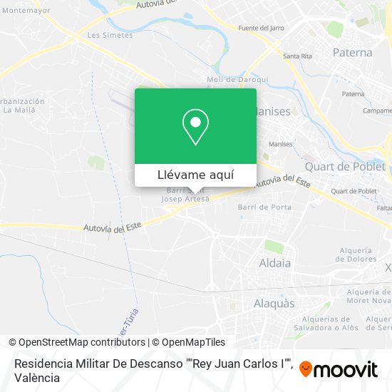 Mapa Residencia Militar De Descanso ""Rey Juan Carlos I""