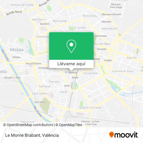Mapa Le Morne Brabant