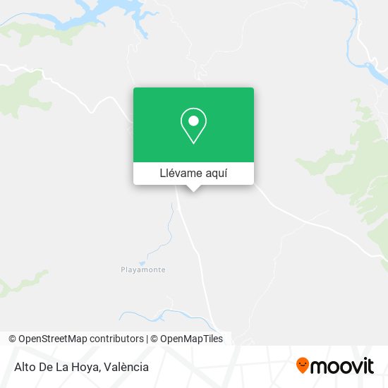 Mapa Alto De La Hoya