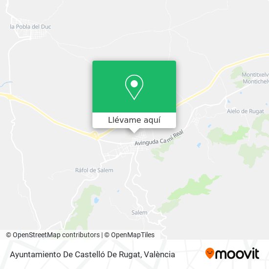 Mapa Ayuntamiento De Castelló De Rugat