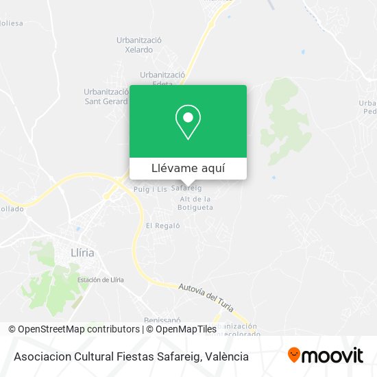 Mapa Asociacion Cultural Fiestas Safareig