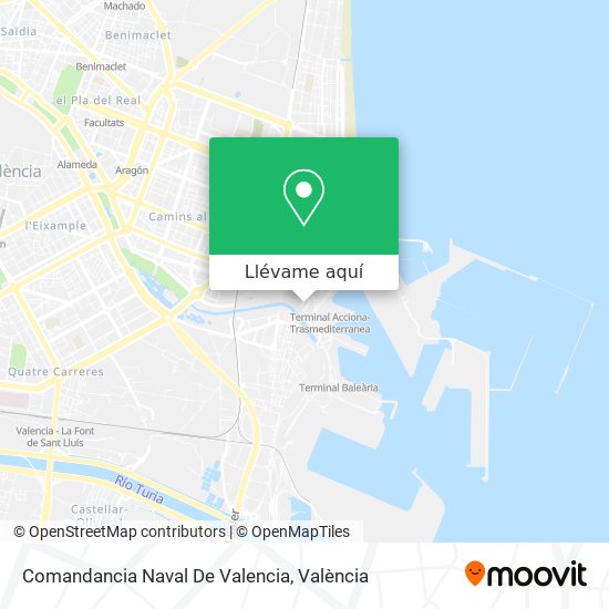 Mapa Comandancia Naval De Valencia