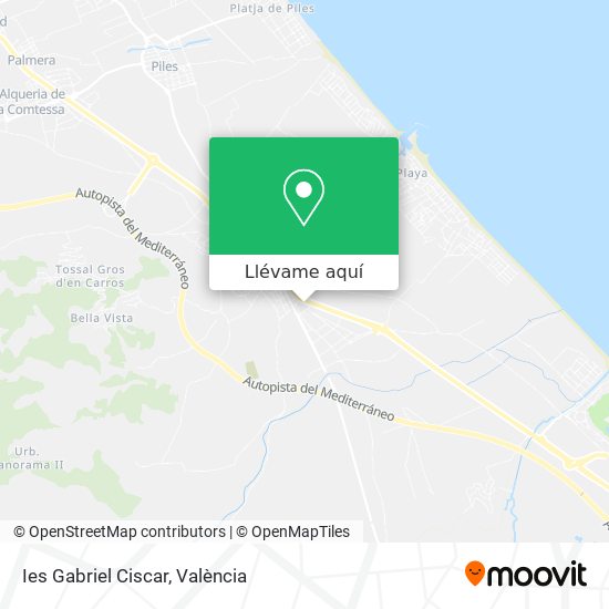 Mapa Ies Gabriel Ciscar
