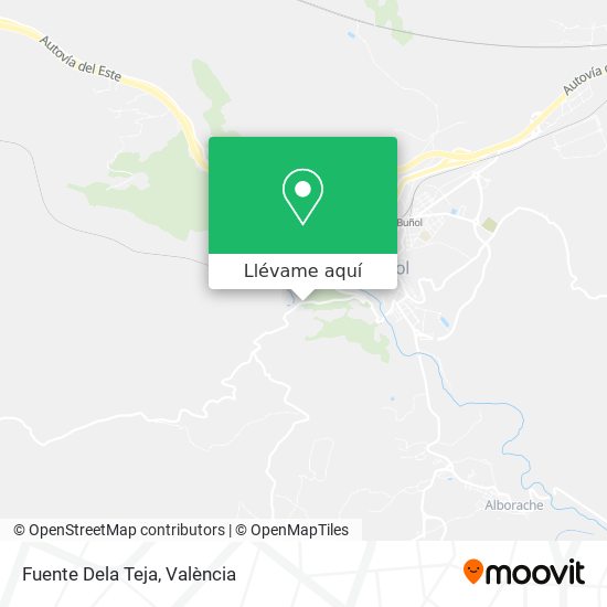 Mapa Fuente Dela Teja