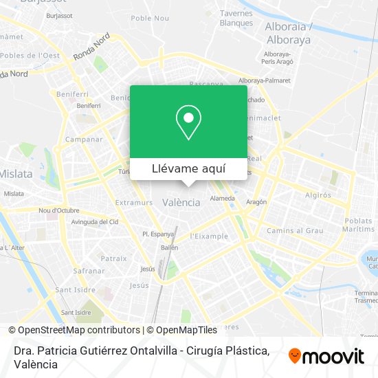 Mapa Dra. Patricia Gutiérrez Ontalvilla - Cirugía Plástica