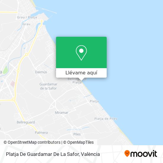 Mapa Platja De Guardamar De La Safor