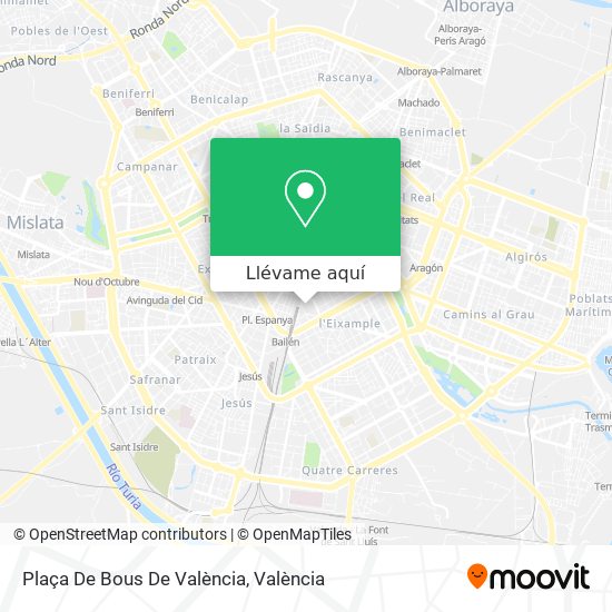 Mapa Plaça De Bous De València