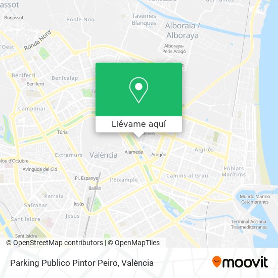 Mapa Parking Publico Pintor Peiro