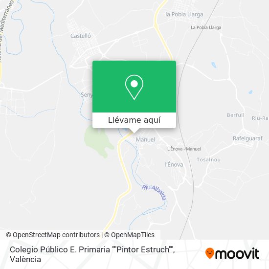 Mapa Colegio Público E. Primaria ""Pintor Estruch""